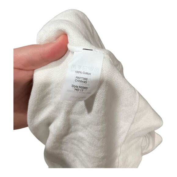 J. Crew Sweater Women Small White Bow 100% Cotton - Picture 4 of 4